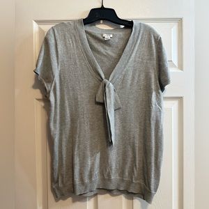 Preppy J.Crew tie neck sweater XL